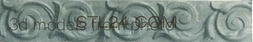 Бордюры (MOULDING_0758 -  | 3D model 3DSMAX / OBJ / STL) 3D модель для ЧПУ станка